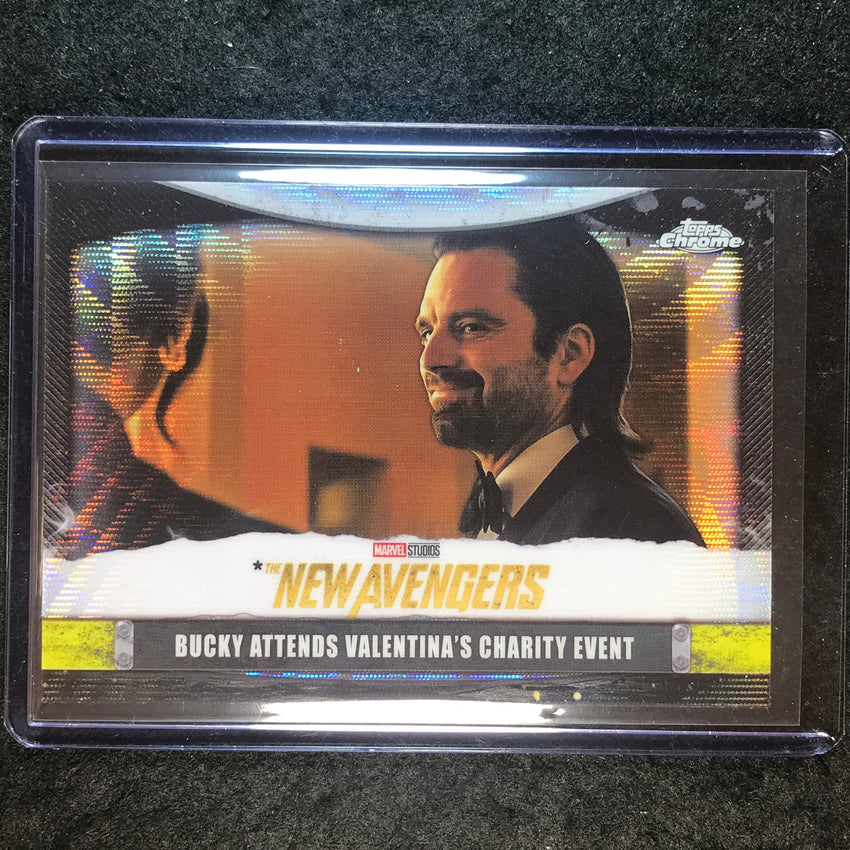 2025 Topps Chrome Marvel Studios BUCKY VALENTINA'S EVENT New Avengers Var SP #13