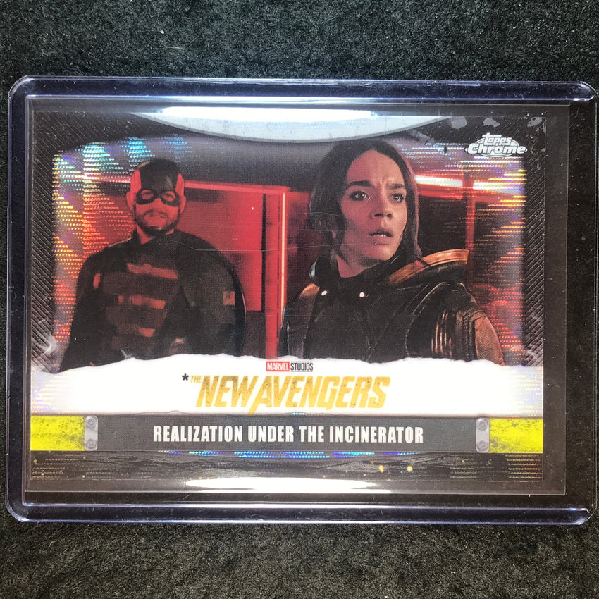 2025 Topps Chrome Marvel Studios RELIZATION New Avengers Logo Variation SP #16