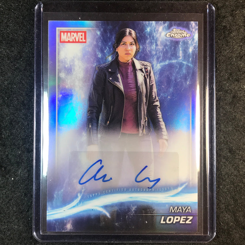 2025 Topps Chrome Marvel Studios ALAQUA COX AS MAYA LOPEZ Autograph #AC