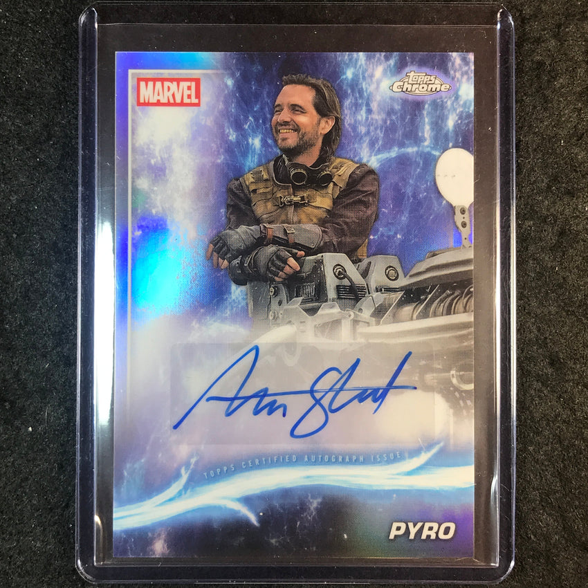 2025 Topps Chrome Marvel Studios AARON STANFORD AS PYRO Autograph #AST