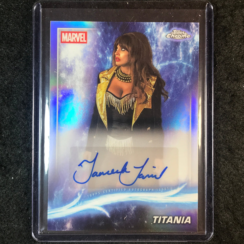2025 Topps Chrome Marvel Studios JAMEELA JAMIL AS TITANIA Autograph #JJ