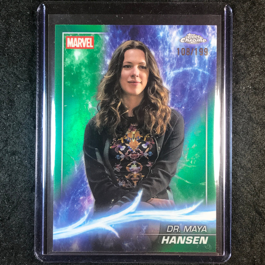 2025 Topps Chrome Marvel Studios DR. MAYA HANSEN Green 108/199 #36