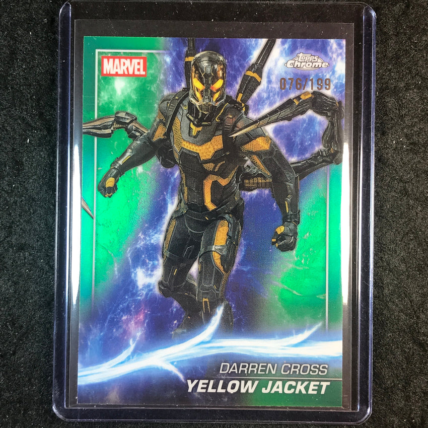 2025 Topps Chrome Marvel Studios YELLOW JACKET Green 76/199 #60