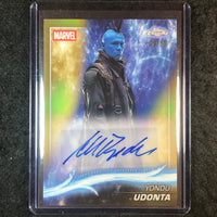 2025 Topps Chrome Marvel Studios MICHAEL ROOKER AS YONDU UDONTA Auto Gold 3/50