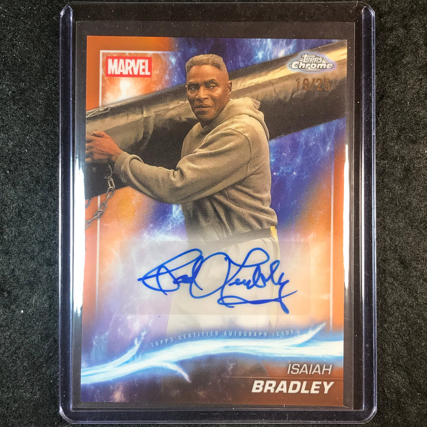 2025 Topps Chrome Marvel Studios CARL LUMBLY AS ISAIAH BRADLEY Auto Orange 19/25