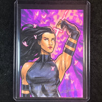 2025 Topps Chrome Marvel Studios PSYLOCKE Artist Sketch 1/1 PEEJAY CATACUTAN