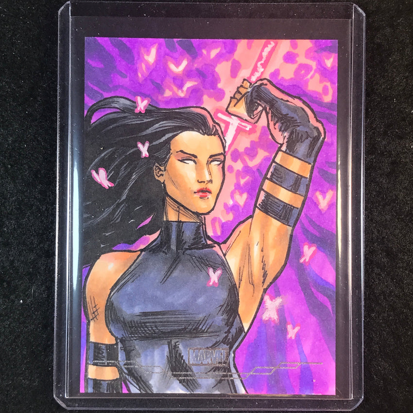2025 Topps Chrome Marvel Studios PSYLOCKE Artist Sketch 1/1 PEEJAY CATACUTAN