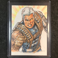 2025 Topps Chrome Marvel Studios CABLE Artist Sketch 1/1 GEORGE VEGA