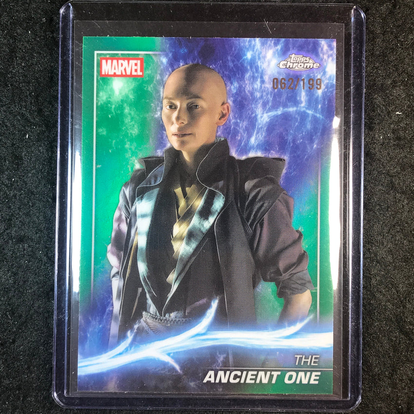 2025 Topps Chrome Marvel Studios THE ANCIENT ONE Green 62/199 #68