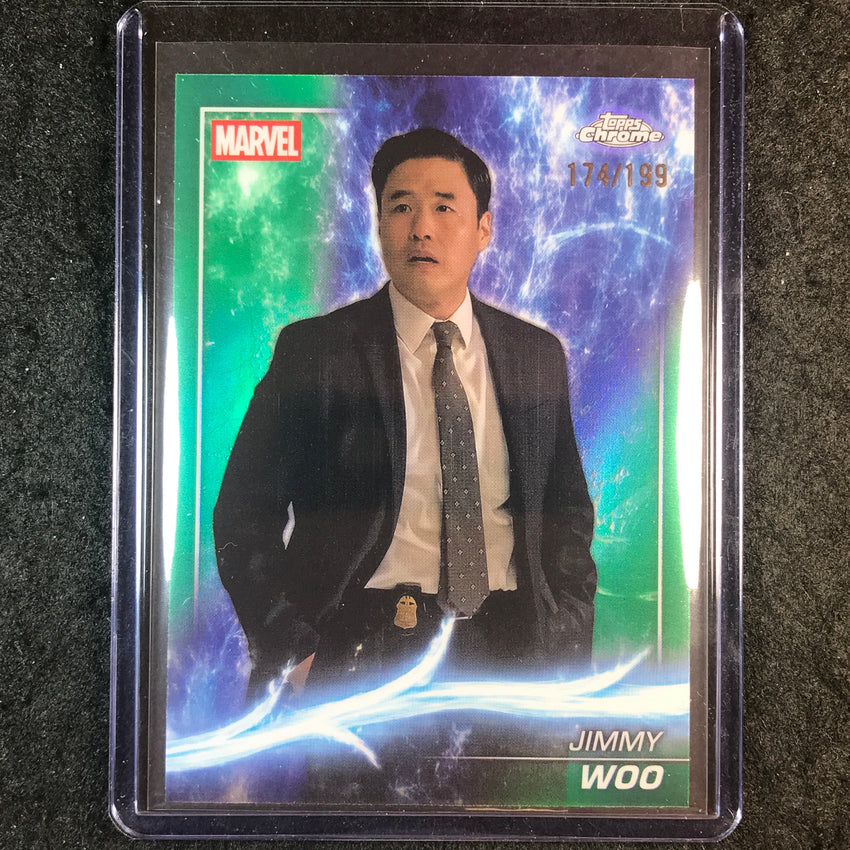 2025 Topps Chrome Marvel Studios JIMMY WOO Green 174/199 #94