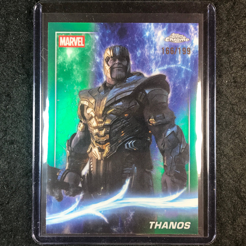 2025 Topps Chrome Marvel Studios THANOS Green 166/199 #100