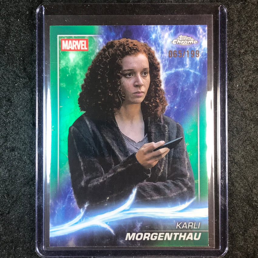 2025 Topps Chrome Marvel Studios KARLI MARGENTHAU Green 65/199 #102