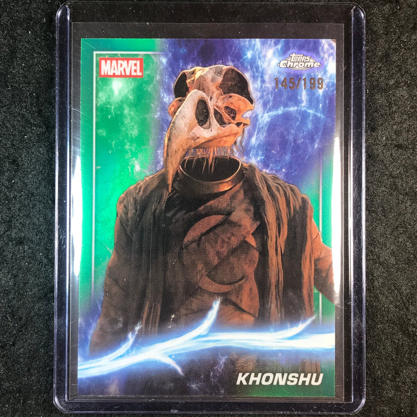2025 Topps Chrome Marvel Studios KHONSHU Green 145/199 #130