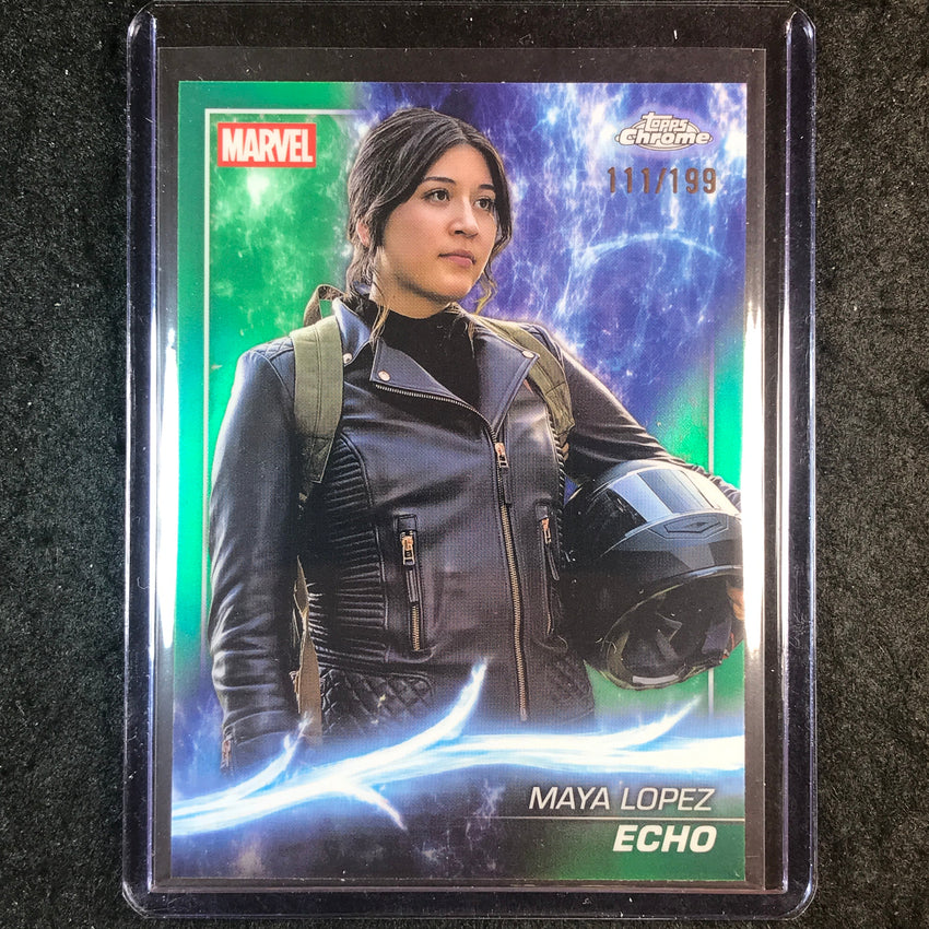 2025 Topps Chrome Marvel Studios ECHO Green 111/199 #160