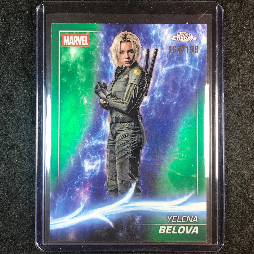 2025 Topps Chrome Marvel Studios YELENA BELOVA Green 164/199 #182