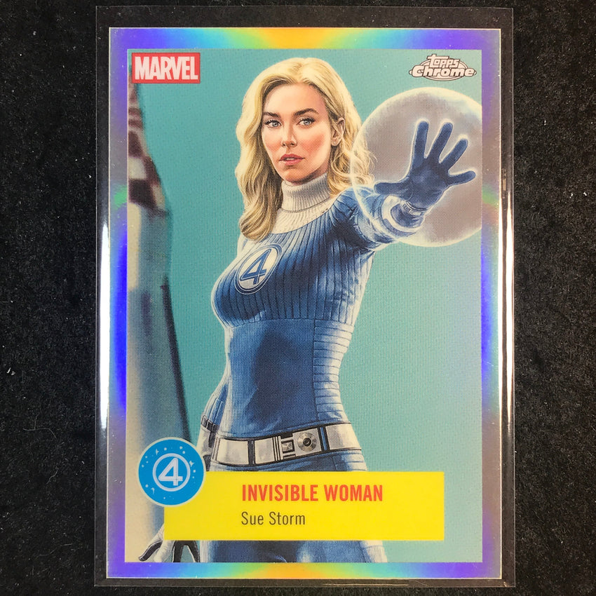 2025 Topps Chrome Marvel Studios INVISIBLE WOMAN SUE STORM Fantastic Four #FF-2