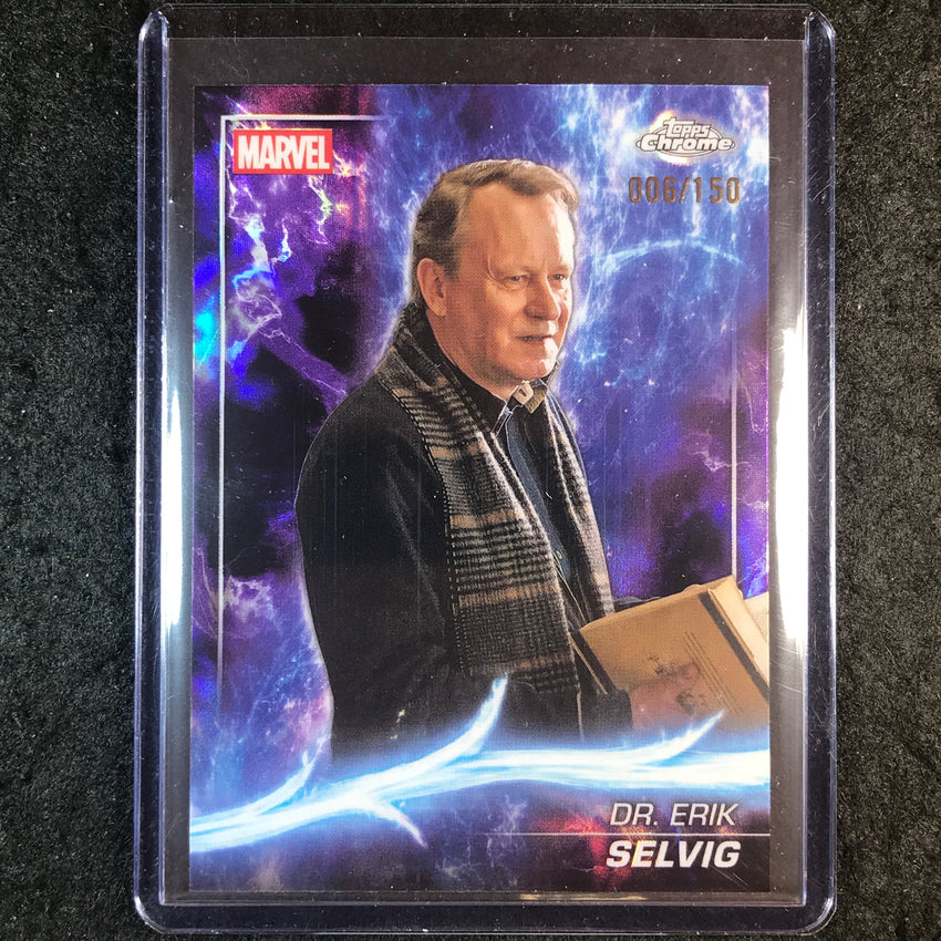 2025 Topps Chrome Marvel Studios DR. ERIK SELVIG Agatha Lava 6/150 #14