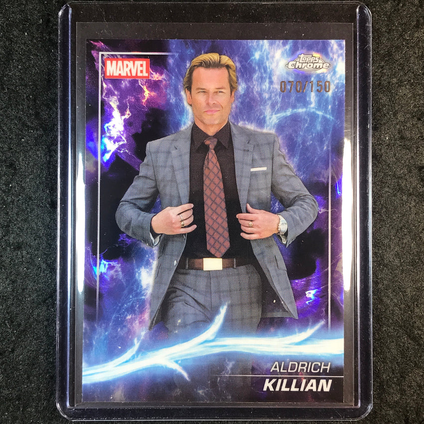 2025 Topps Chrome Marvel Studios ALDRICH KILLIAN Agatha Lava 70/150 #33