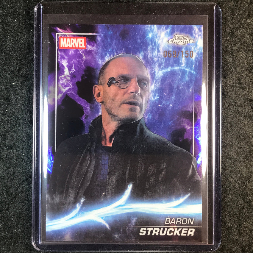 2025 Topps Chrome Marvel Studios BARON STRUCKER Agatha Lava 69/150 #56