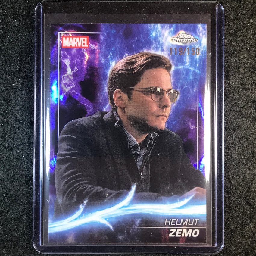 2025 Topps Chrome Marvel Studios HELMUT ZEMO Agatha Lava 119/150 #62