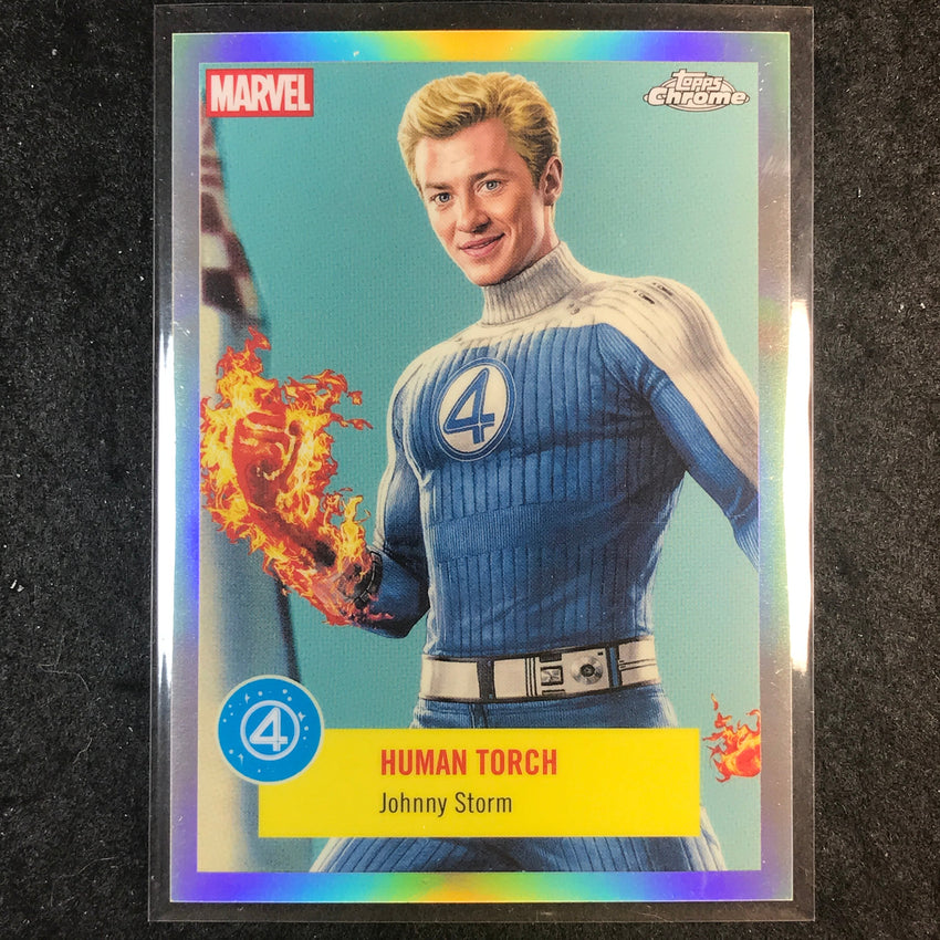 2025 Topps Chrome Marvel Studios HUMAN TORCH JOHNNY STORM Fantastic Four #FF-3