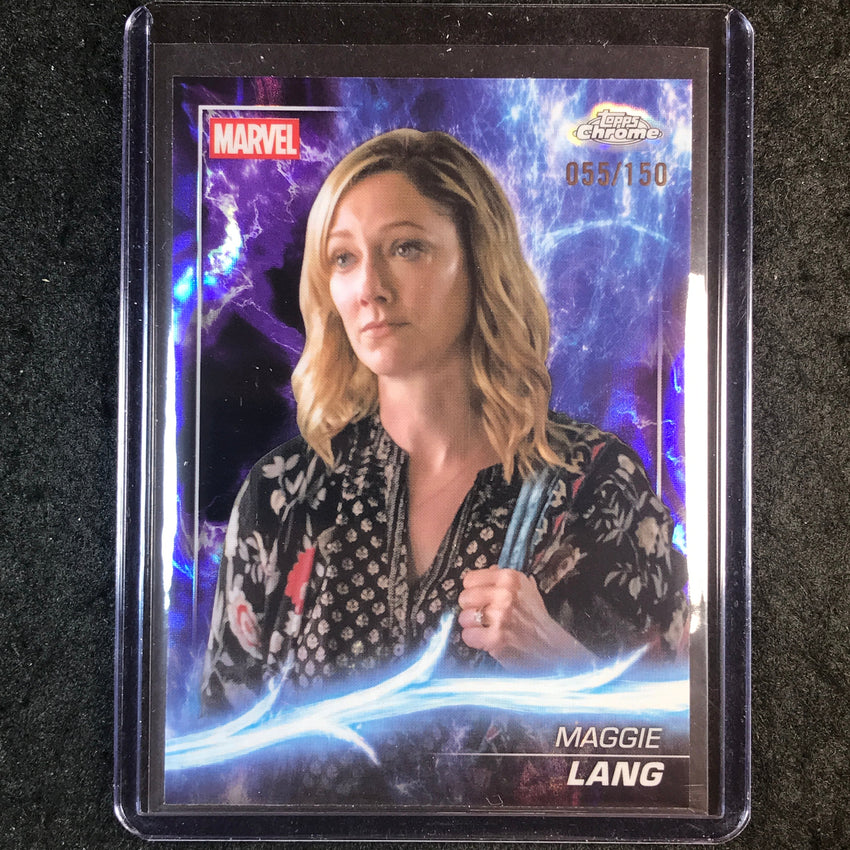2025 Topps Chrome Marvel Studios MAGGIE LANG Agatha Lava 55/150 #93