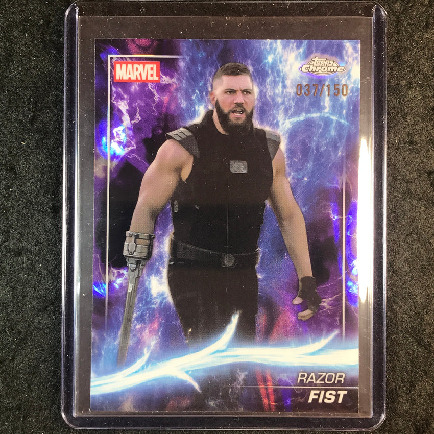 2025 Topps Chrome Marvel Studios RAZOR FIST Agatha Lava 37/150 #116
