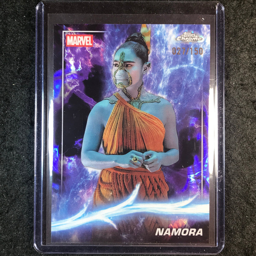 2025 Topps Chrome Marvel Studios NAMORA Agatha Lava 27/150 #143