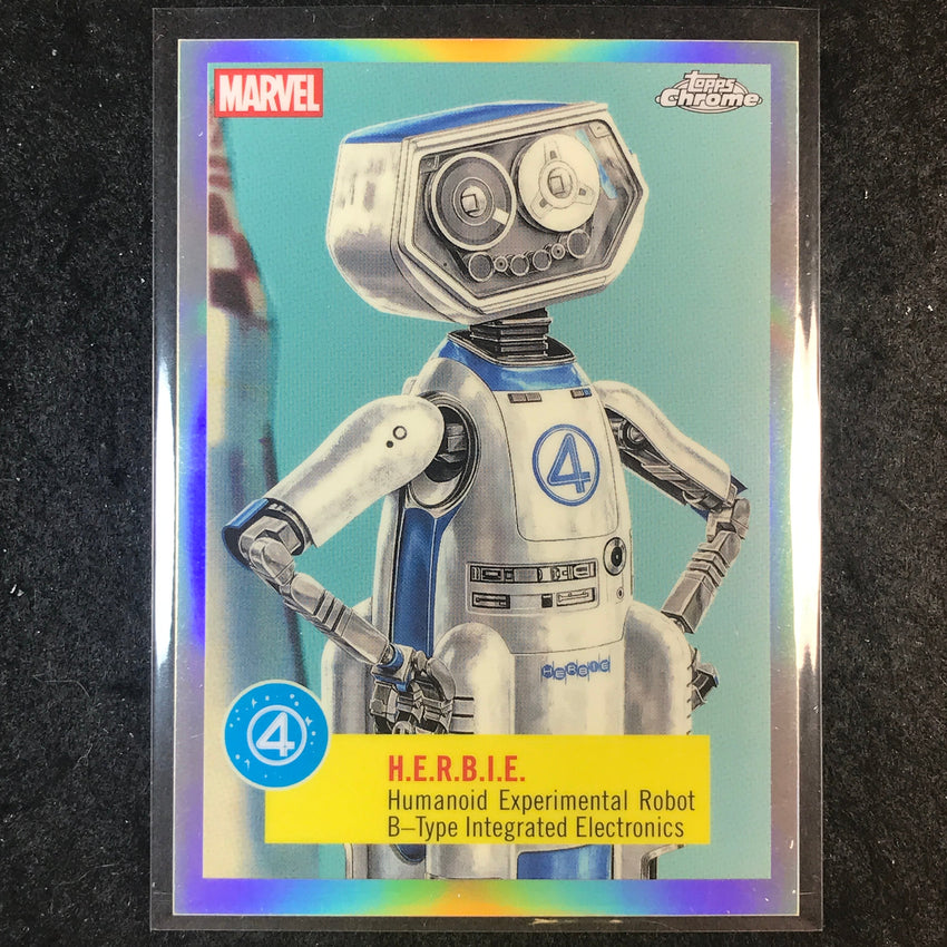 2025 Topps Chrome Marvel Studios H.E.R.B.I.E. Fantastic Four: First Steps #FF-5