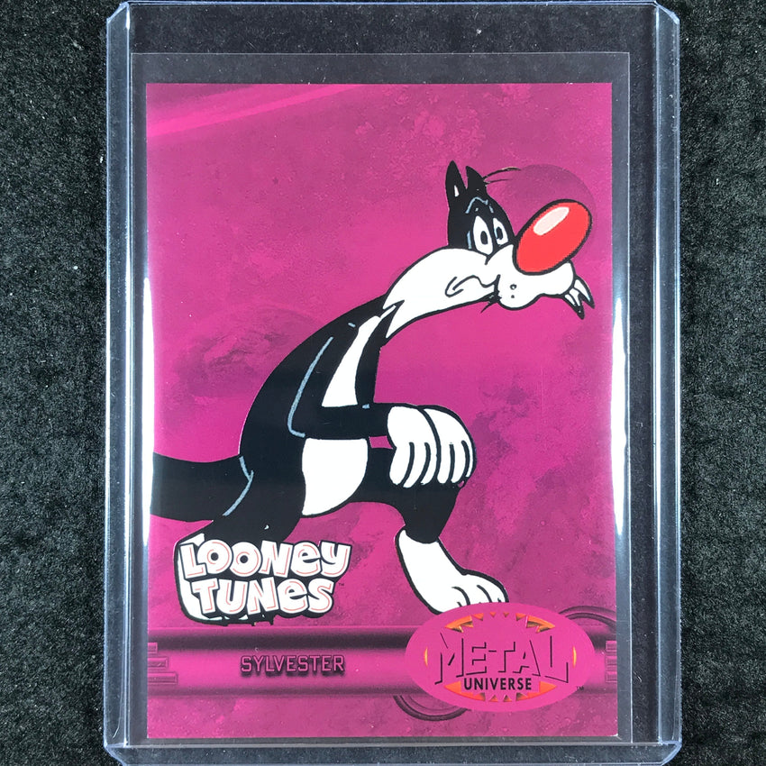 2024 Fleer Retro Looney Tunes SYLVESTER Metal Universe 97-98 Retro Pink /300 #9