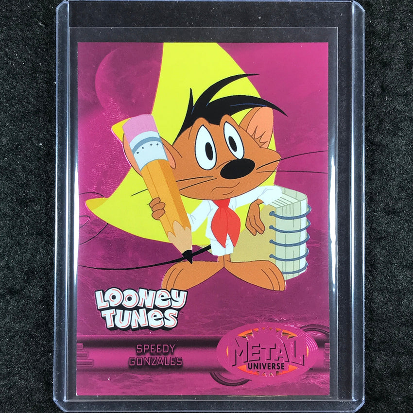 2024 Fleer Retro Looney Tunes SPEEDY GONZALES Metal 97-98 Retro Pink /300 #15