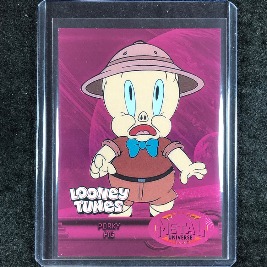 2024 Fleer Retro Looney Tunes PORKY PIG Metal Universe 97-98 Retro Pink /300 #44