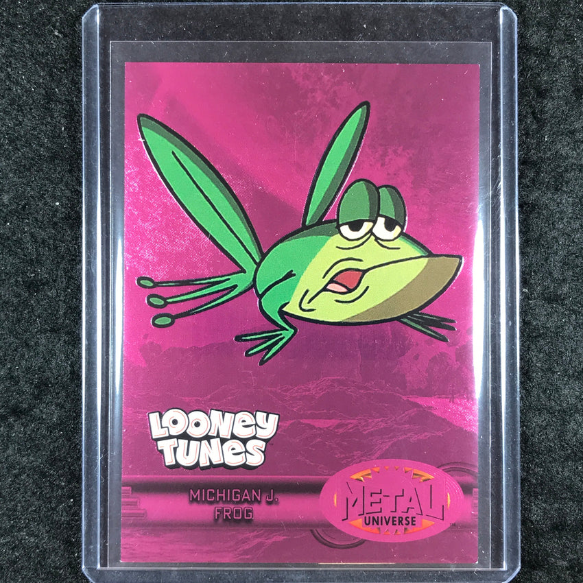 2024 Fleer Retro Looney Tunes MICHIGAN J. FROG Metal 97-98 Retro Pink /300 #50