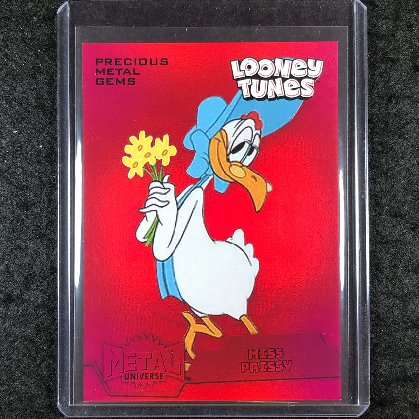 2024 Fleer Retro Looney Tunes MISS PRISSY Metal Universe PMG Red 8/100 #23