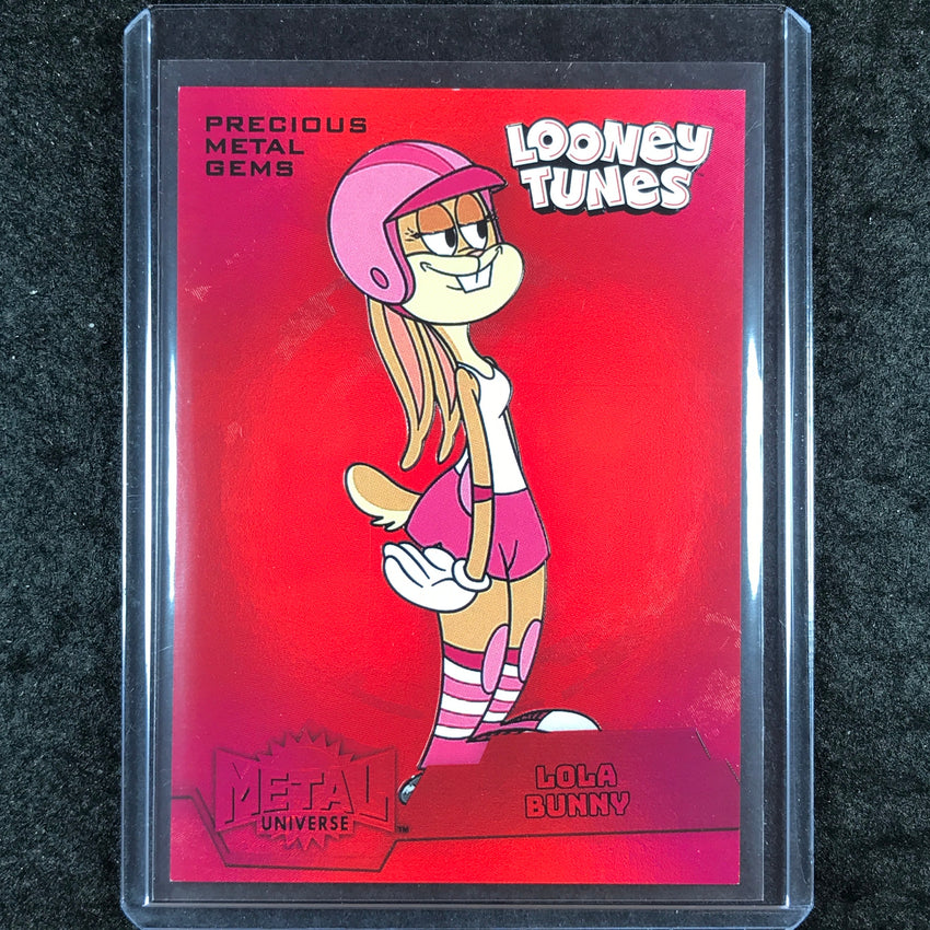 2024 Fleer Retro Looney Tunes LOLA BUNNY Metal Universe PMG Red 54/100 #26