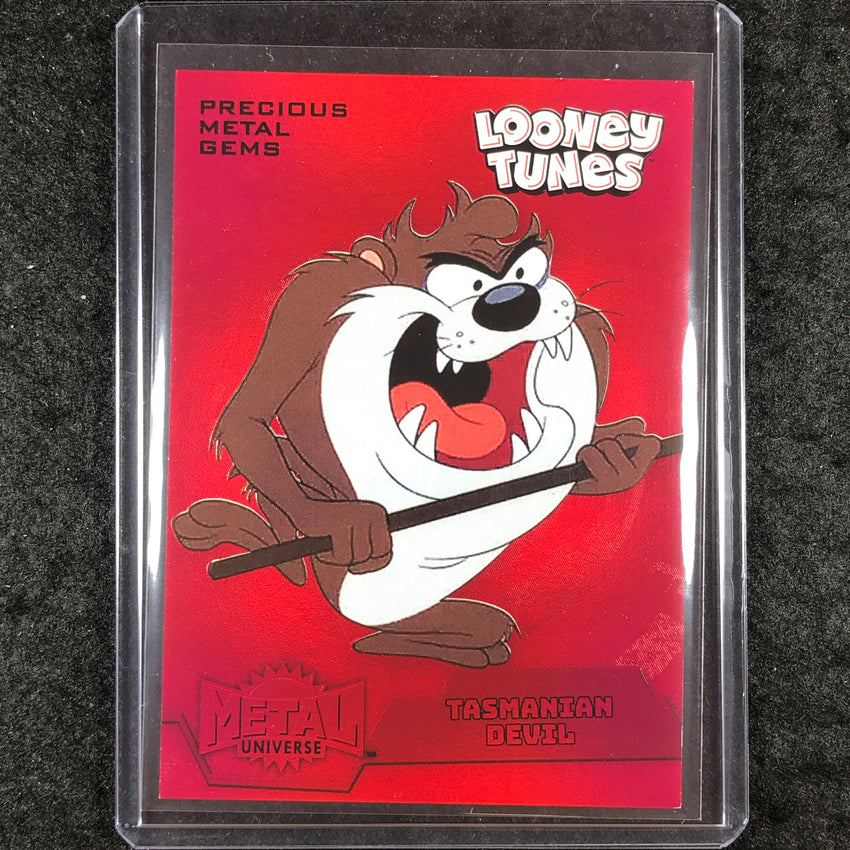 2024 Fleer Retro Looney Tunes TASMANIAN DEVIL Metal Universe PMG Red 94/100 #32