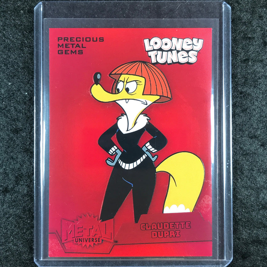 2024 Fleer Retro Looney Tunes CLAUDETTE DUPRI Metal Universe PMG Red 13/100 #37