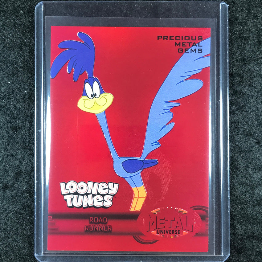 2024 Fleer Retro Looney Tunes ROAD RUNNER Metal 97-98 Retro PMG Red 55/100 #49
