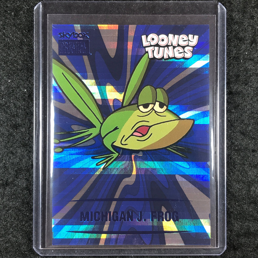 2024 Fleer Retro Looney Tunes MICHIGAN J. FROG Skybox Premium Sapphire 5/75 #49