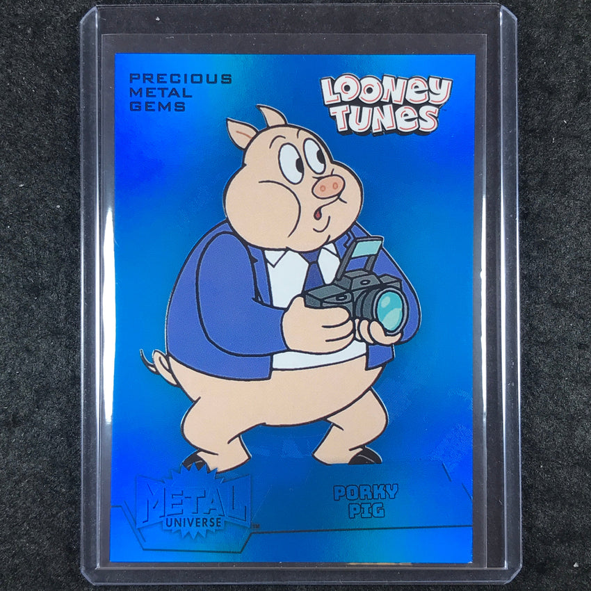 2024 Fleer Retro Looney Tunes PORKY PIG Metal Universe PMG Blue 33/50 #44