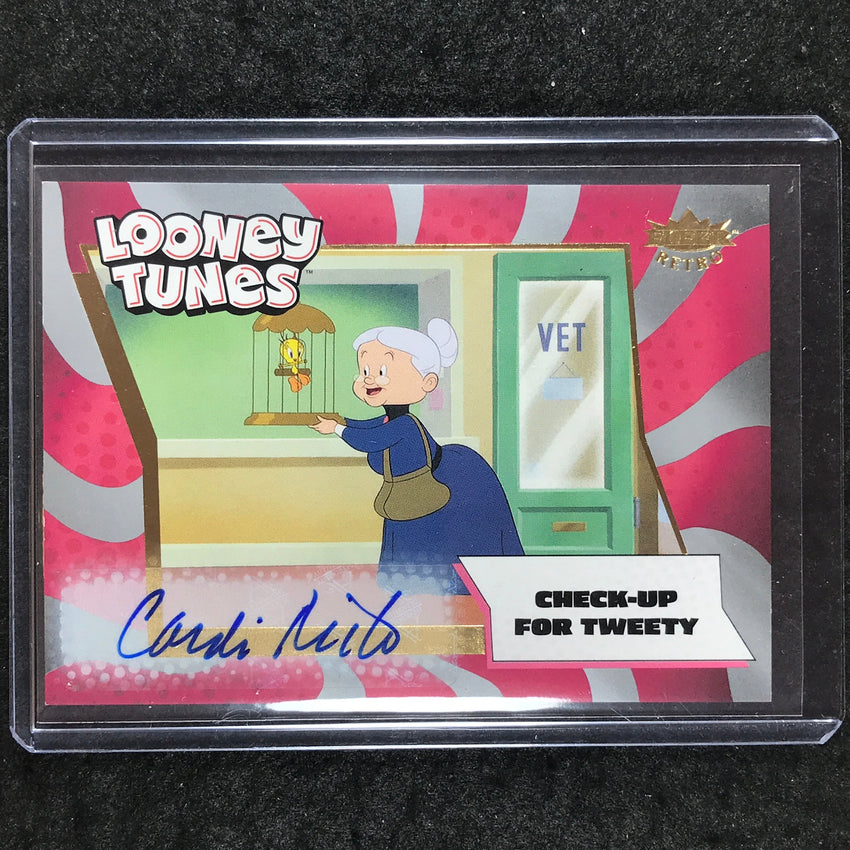 2024 Fleer Retro Looney Tunes GRANNY CANDI MILO Base Autograph Horizontal #70