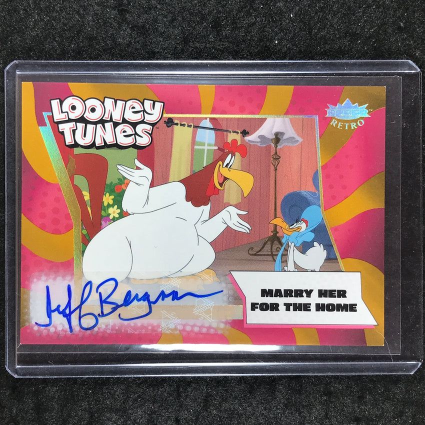 2024 Fleer Retro Looney Tunes FOGHORN LEGHORN JEFF BERGMAN Base Auto Gold 8/25