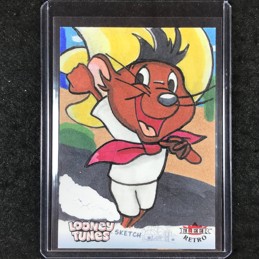 2024 Fleer Retro Looney Tunes SPEEDY GONZALES Artist Sketch 1/1 DERRICK TENNEY