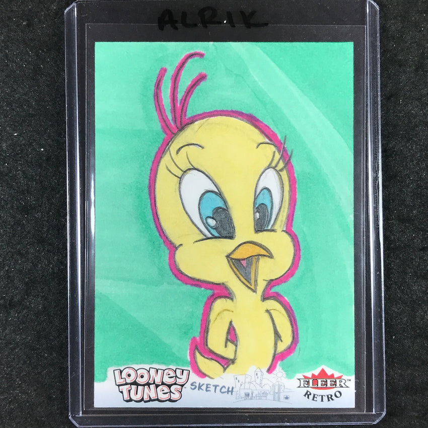 2024 Fleer Retro Looney Tunes TWEETY Artist Sketch 1/1 ADRIEN "ALRIK" SPADA