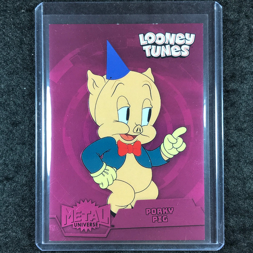 2024 Fleer Retro Looney Tunes PORKY PIG Metal Universe Pink FX /300 #5