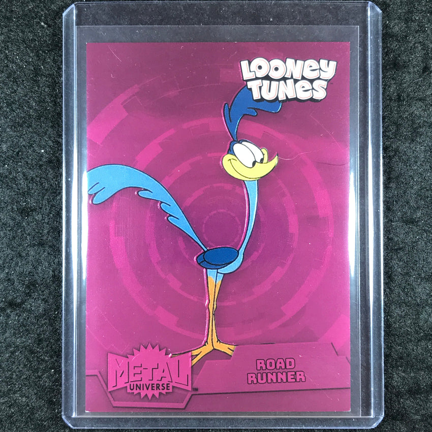 2024 Fleer Retro Looney Tunes ROAD RUNNER Metal Universe Pink FX /300 #49