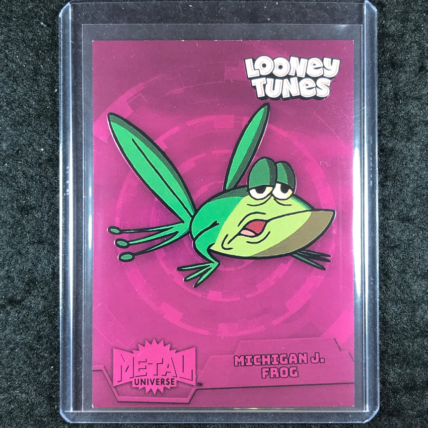 2024 Fleer Retro Looney Tunes MICHIGAN J. FROG Metal Universe Pink FX /300 #50