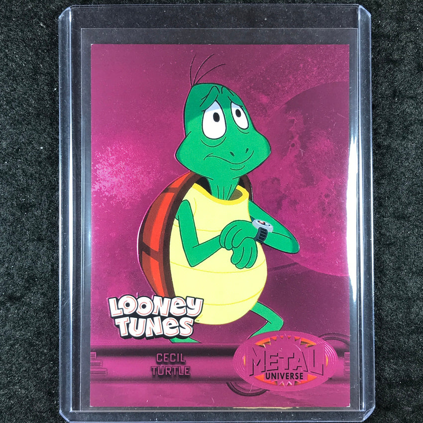2024 Fleer Retro Looney Tunes CECIL TURTLE Metal 97-98 Retro Pink /300 #3
