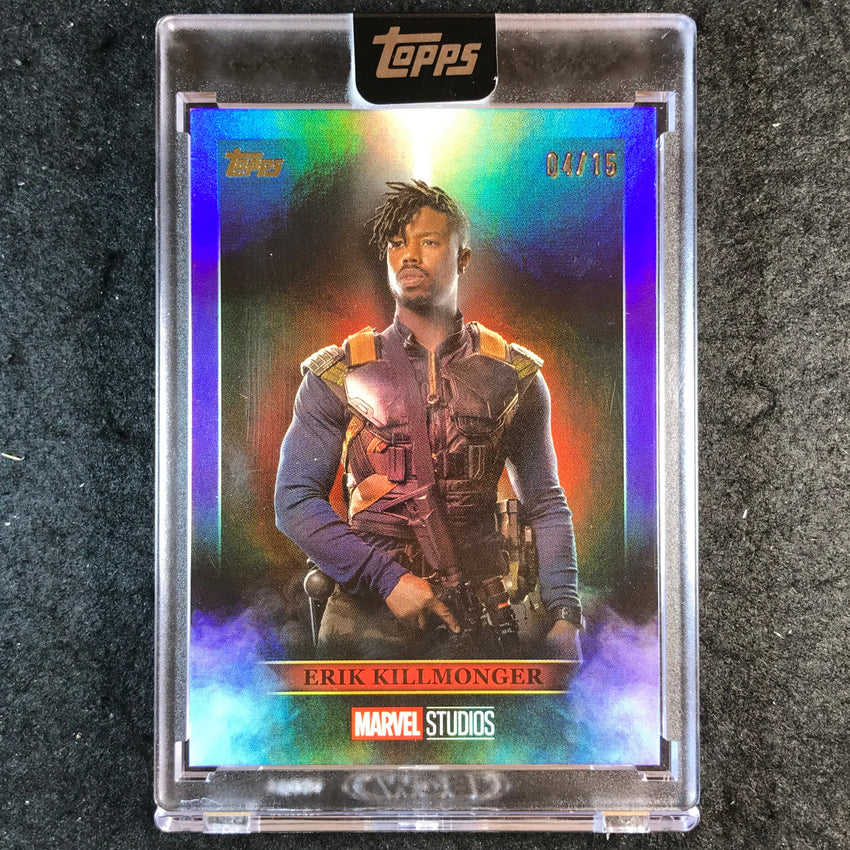 2025 Topps Marvel The Collector ERIK KILLMONGER Villainy Purple 4/15 #7
