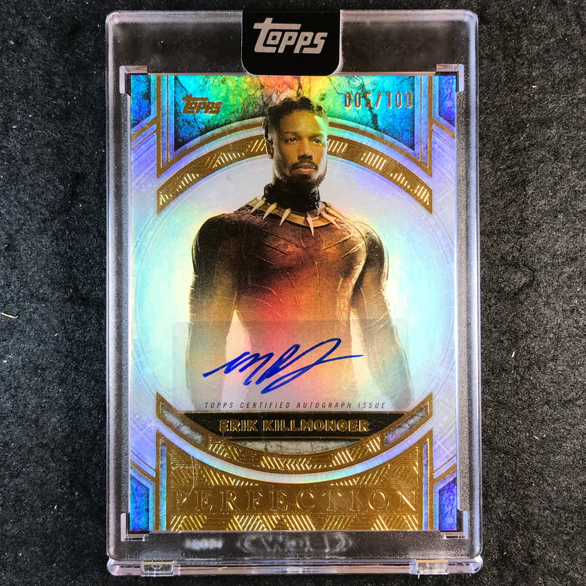 2025 Topps Marvel The Collector MICHAEL B. JORDAN KILLMONGER Auto 5/100